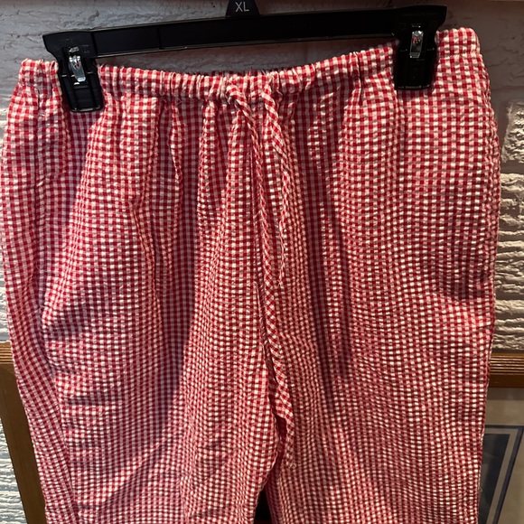 Red and White Checkered Pants - Picture 2 of 5
